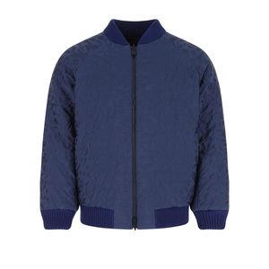 FENDI 3D FRAGMENT WOOL REVERSIBLE BOMBER JACKET FW22 (BLUE 50)
